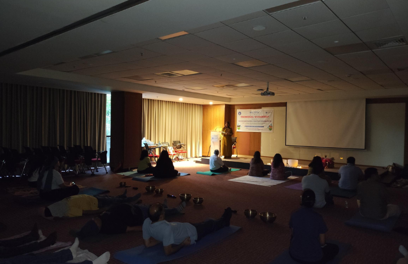 Sound Therapy Session at our headquarters